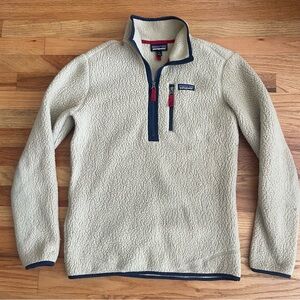 Patagonia Cream Retro Fleece Pullover